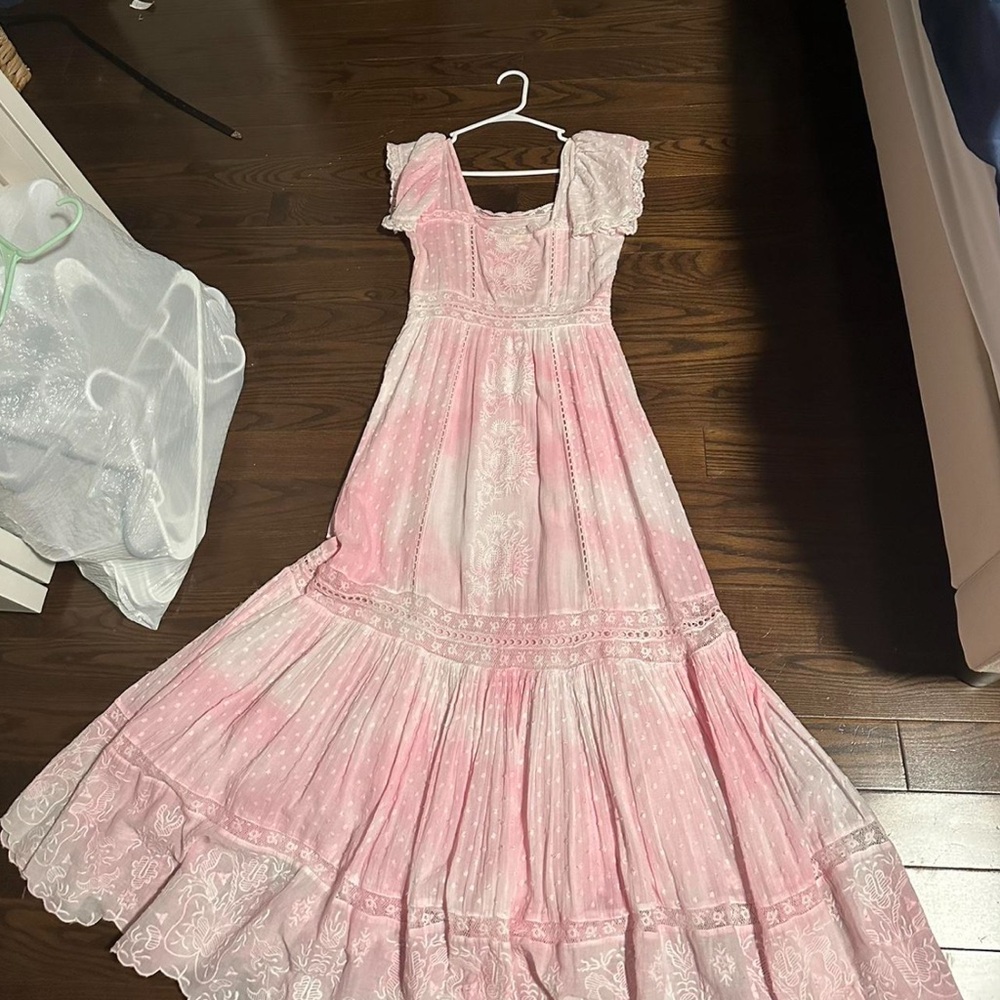 LoveShackFancy Pink Maxi Dress